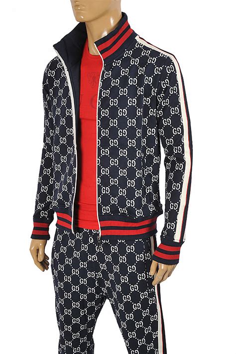 men gucci sweat suits|gucci jogging suits for men.